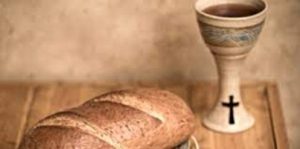 Bread and communion cup